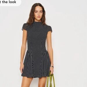Maven Mini Dress in Caviar Dot